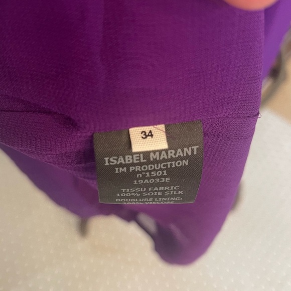 ETOILE ISABEL MARANT Yoana Long-Sleeve Ruffle Short Dress EUC - Picture 10 of 10